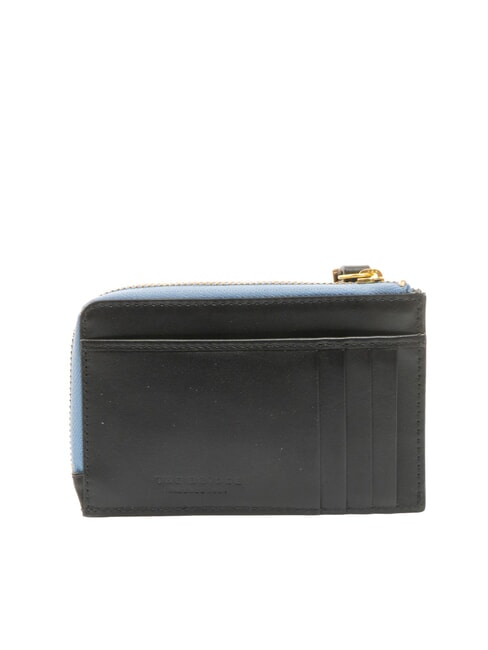 CHIARA  Flat leather wallet Black Gold - Women’s Wallets