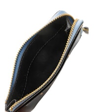 THE BRIDGE CHIARA  Flat leather wallet Black Gold - Women’s Wallets - 3