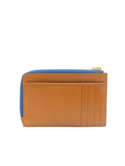 CHIARA  Flat leather wallet Cognac / Gold - Women’s Wallets