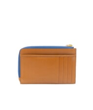 THE BRIDGE CHIARA  Flat leather wallet Cognac / Gold - Women’s Wallets - 3