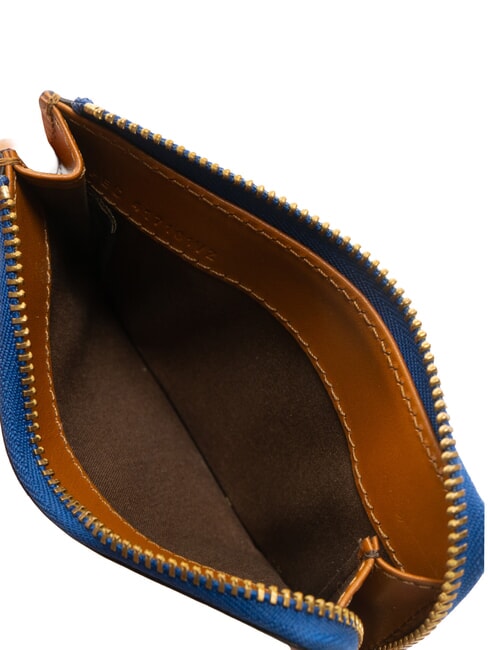 CHIARA  Flat leather wallet Cognac / Gold - Women’s Wallets