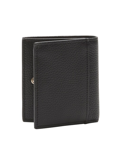 CK LEATHER Vertical leather wallet on black - Men’s Wallets