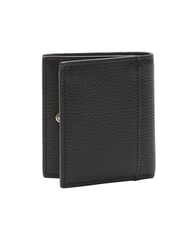 CALVIN KLEIN CK LEATHER Vertical leather wallet on black - Men’s Wallets - 3