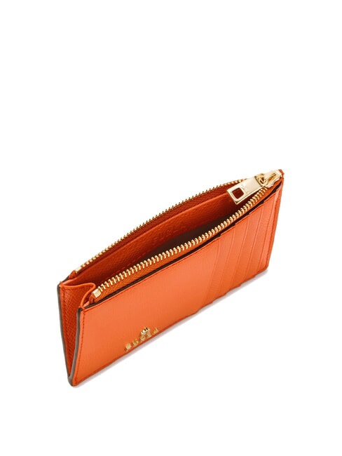 CAMELIA Flat leather wallet paprika - Women’s Wallets
