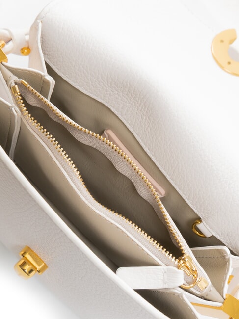 BINXIE Textured leather mini bag brilliant white - Women’s Bags