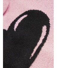 MOSCHINO CUORE Lurex knitted hat rose - Hats - 4