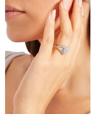 GUESS FINE HEART Ring with heart and crystals - Rings