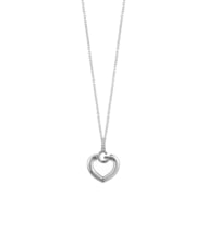GUESS GISELE Heart Pendant Necklace SILVER - Necklaces - 3