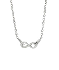 GUESS ENDLESS DREAM Infinity Charm Necklace with Zirconia SILVER - Necklaces - 3