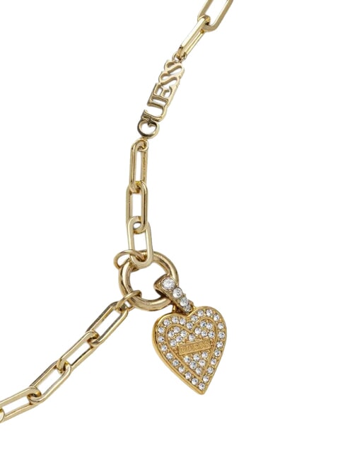 LOVE ME TENDER Necklace with heart and zirconia yellow gold - Necklaces