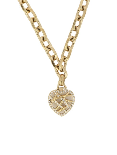 HEART CAGE Chain necklace with heart yellow gold - Necklaces