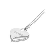 GUESS FALLING IN LOVE Heart necklace SILVER - Necklaces - 3