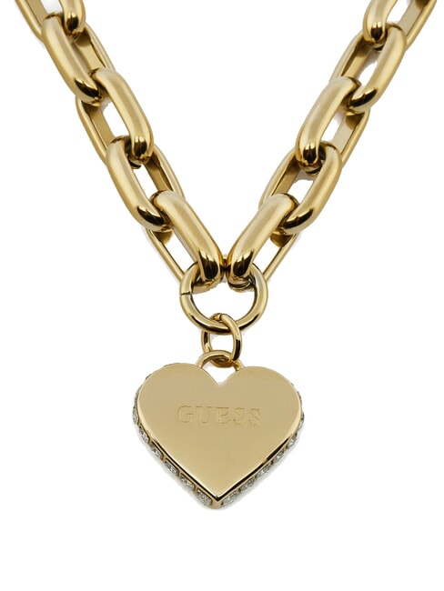 FALLING IN LOVE Chain necklace with heart yellow gold - Necklaces