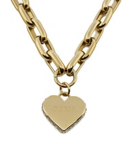 GUESS FALLING IN LOVE Chain necklace with heart yellow gold - Necklaces - 3