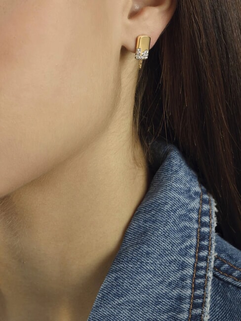 I MELT FOR YOU Ice cream earrings with crystals silv / gold - Earrings