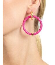 GUESS LET S GET LOUD Large Torchon Hoop Earrings - Earrings