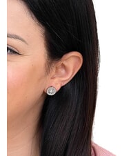 GUESS LOVE Circular earrings with zirconia SILVER - Earrings - 2