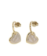 GUESS AMAMI Mother of pearl and zirconia heart earrings - Earrings
