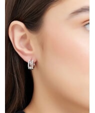 GUESS IN THE SKY Hoop earrings worked with zirconia - Earrings