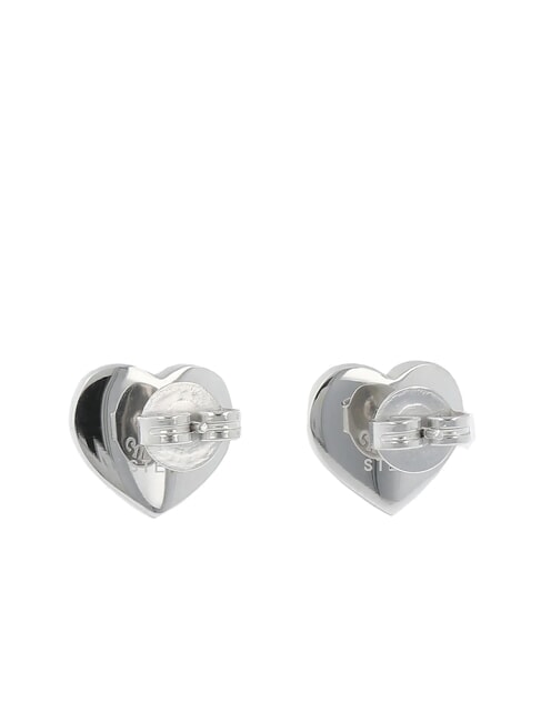 LOVELY Heart ear stud earrings with zirconia SILVER - Earrings