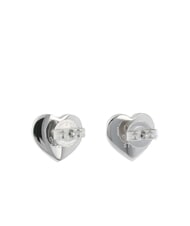 GUESS LOVELY Heart ear stud earrings with zirconia SILVER - Earrings - 3