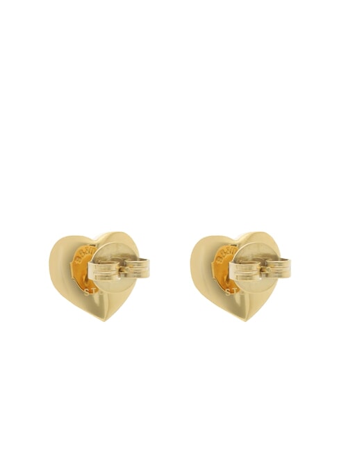LOVELY Heart ear stud earrings with zirconia yellow gold - Earrings