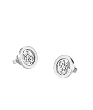 GUESS STUDS PARTY 4G Logo Ear Stud Earrings SILVER - Earrings - 3