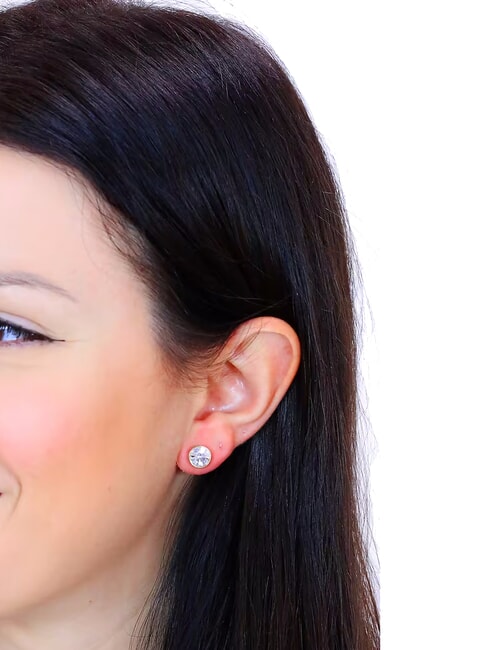 STUDS PARTY Crystal set earrings yellow gold - Earrings