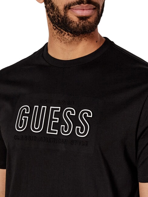 BSC EMBOSSED LOGO T-shirt with embossed print jet black multi - T-shirt