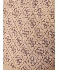 GUESS RN LISE 4G Mock neck tank top coffee and travertin - T-shirt - 5