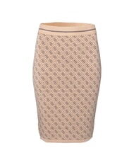 GUESS LISE 4G Stretch pencil skirt coffee and travertin - Women's Skirts - 3