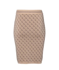 GUESS LISE 4G Stretch pencil skirt coffee and travertin - Women's Skirts - 4