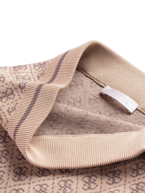 LISE 4G Stretch pencil skirt coffee and travertin - Women's Skirts