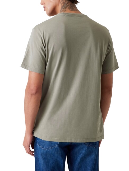 BOX LOGO T-shirt with embroidered logo mossy green - T-shirt