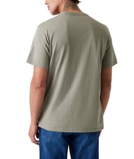 GUESS BOX LOGO T-shirt with embroidered logo mossy green - T-shirt - 2
