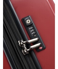 DELSEY PROMENADE HARD 2.0 Large expandable trolley burgundy - Rigid Trolley Cases - 5