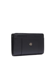 PIQUADRO CIRCLE Medium Leather Wallet Black - Women’s Wallets - 3