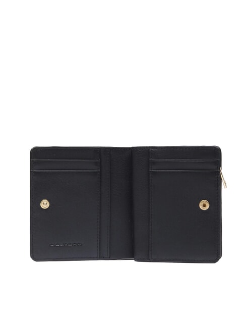 CIRCLE Compact leather wallet Black - Women’s Wallets