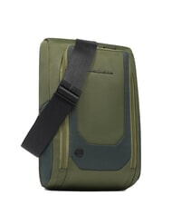 PIQUADRO S140 One-shoulder iPad backpack in recycled fabric GREEN - Laptop backpacks - 2