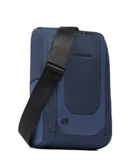 PIQUADRO S140 One-shoulder iPad backpack in recycled fabric blue - Laptop backpacks - 2