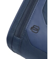 PIQUADRO S140 One-shoulder iPad backpack in recycled fabric blue - Laptop backpacks - 4