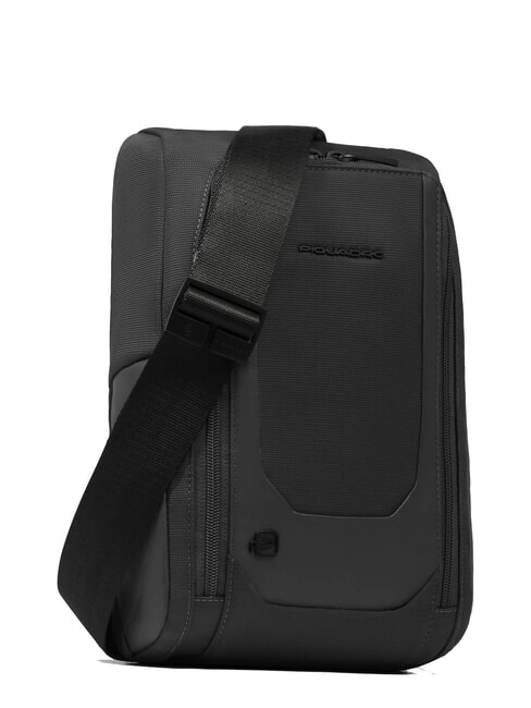 S140 One-shoulder iPad backpack in recycled fabric Black - Laptop backpacks