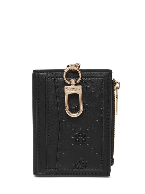 PEONY Wallet with carabiner BLACK - Women’s Wallets