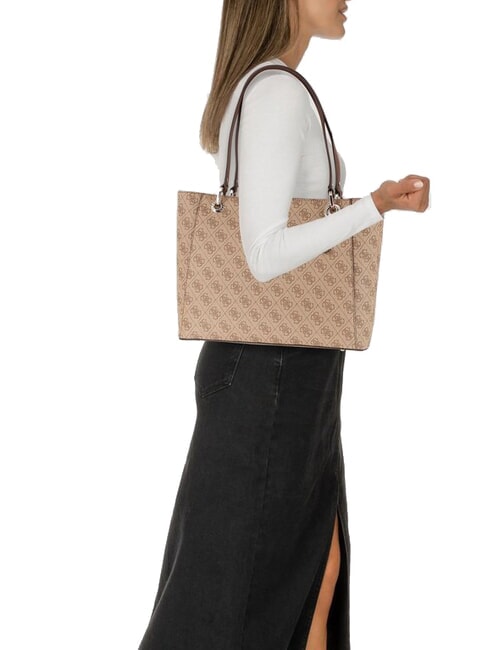 NOELLE 2  Shoulder Tote Bag latte logo / brown - Women’s Bags