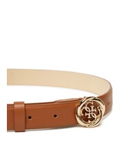 GUESS 4G Customizable belt albury caramel tote bag - Belts - 2