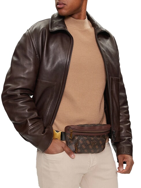 MILANO Logo print belt bag brown/ochre - Hip pouches