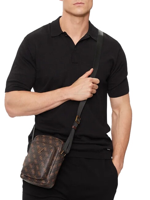 MILANO Shoulder bag brown/ochre - Over-the-shoulder Bags for Men