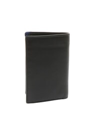 SPALDING STRIPE  Vertical leather wallet black/navy - Men’s Wallets - 3