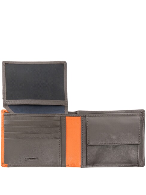SNAP  Leather wallet with coin purse brown/orange - Men’s Wallets