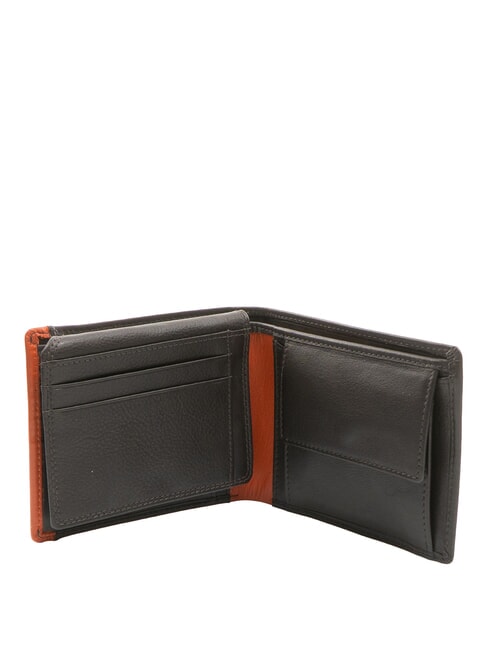 SNAP  Leather wallet with coin purse brown/orange - Men’s Wallets